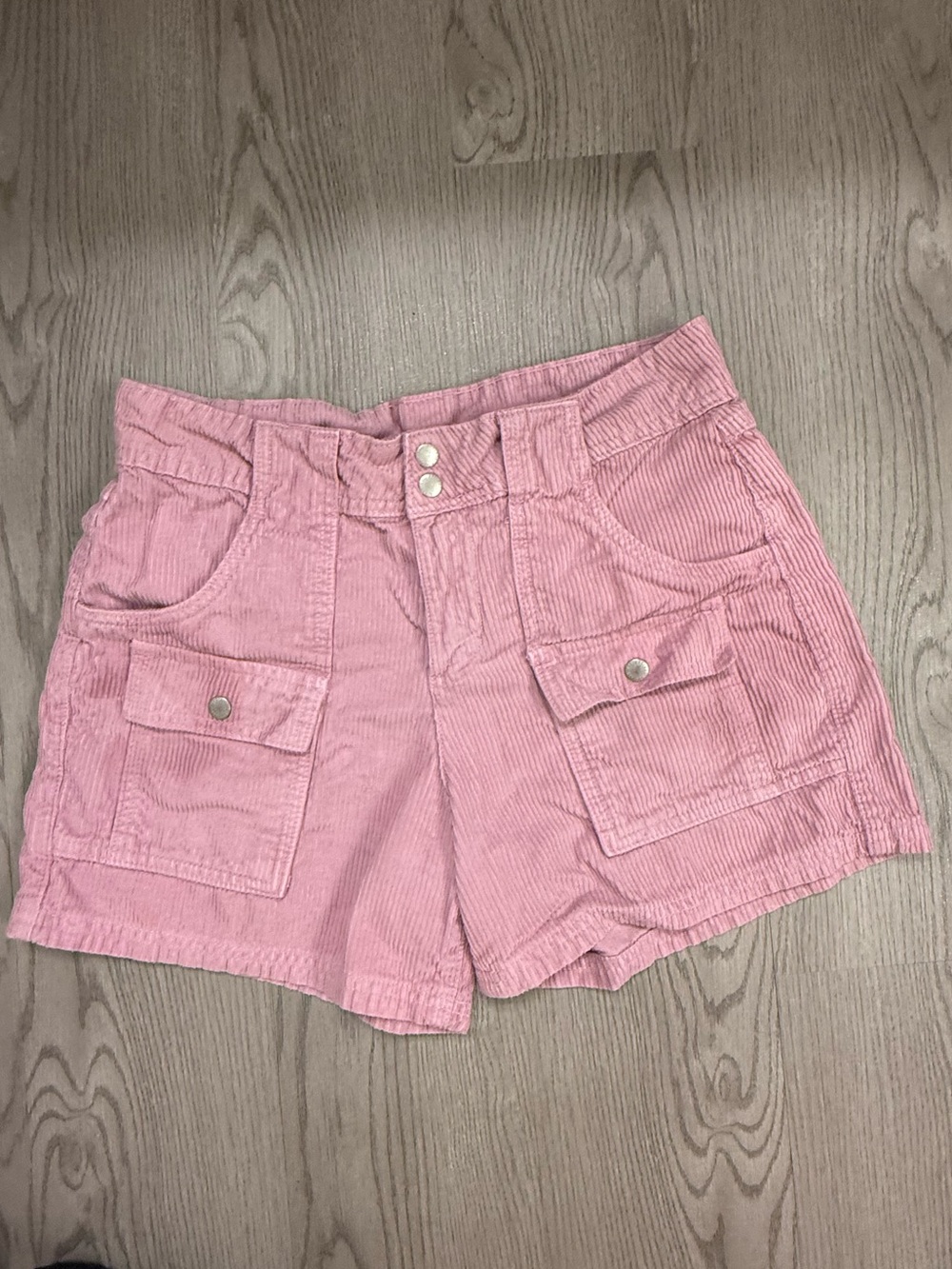 BDG Pink Corduroy Cargo Shorts Size 4